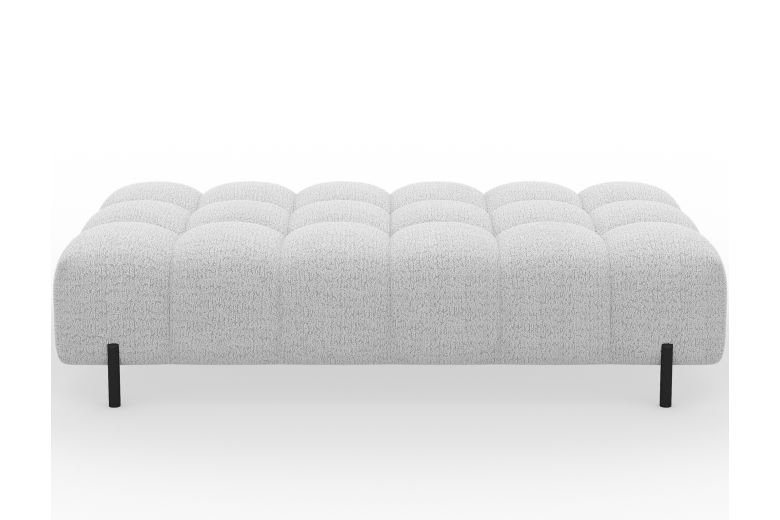 Footstool - Ferivo quilted pouffe on legs