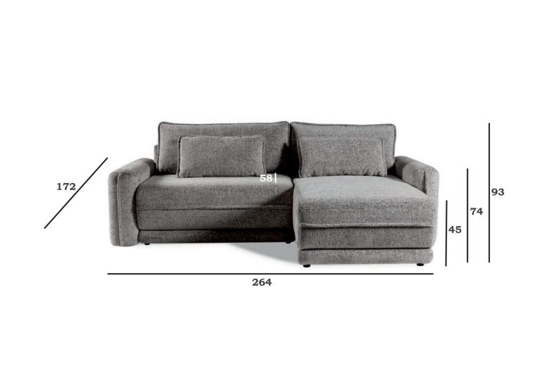 Corner sofa - Masivo (Pull-out bed with storage box)