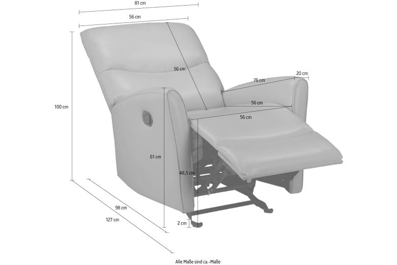 Recliner chair with sleeping function - Chesley