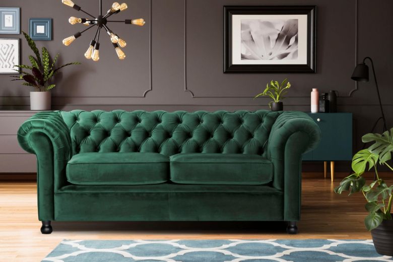 3 seat sofa - Chesterfield green