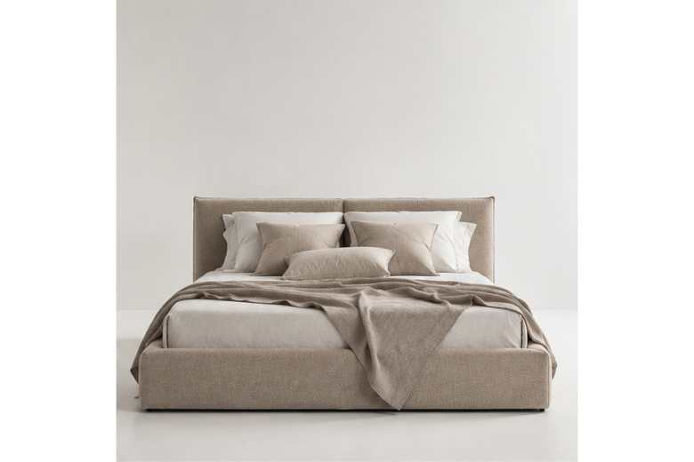 Upholstered bed 180x200 - Chiara with bed slat (With storage box)