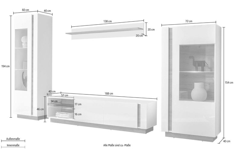 Wall unit - Clair