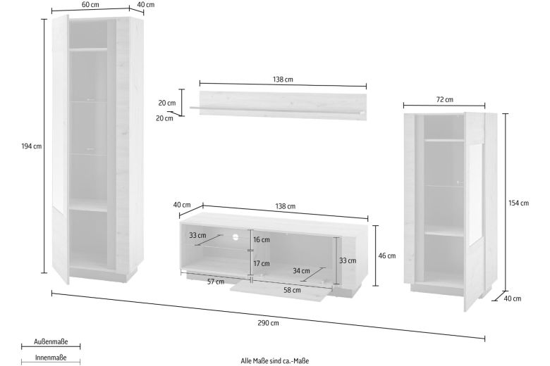 Wall unit - Clair