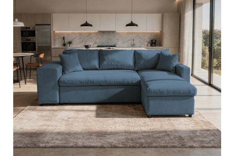 Угловой диван - Golf Plus с пуфом (Pаскладной с ящиком для белья)