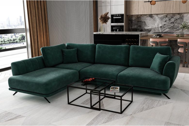 Corner sofa - Larde (Pull-out with storage box)