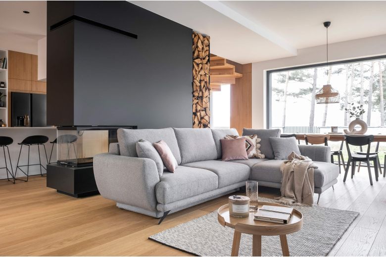 Corner sofa - Larde (Pull-out bed with storage box)