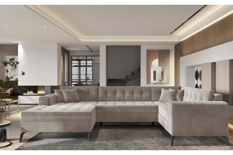 U shape sofa - Montez (Pull-out)