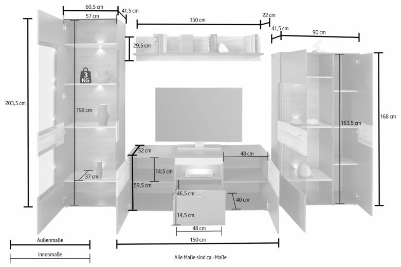 Wall unit - Como