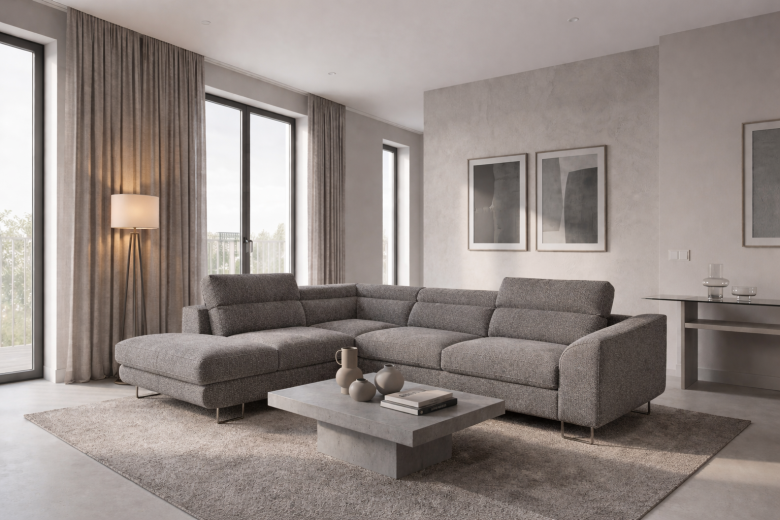 Corner sofa - Aragon (Pull-out bed with storage box)