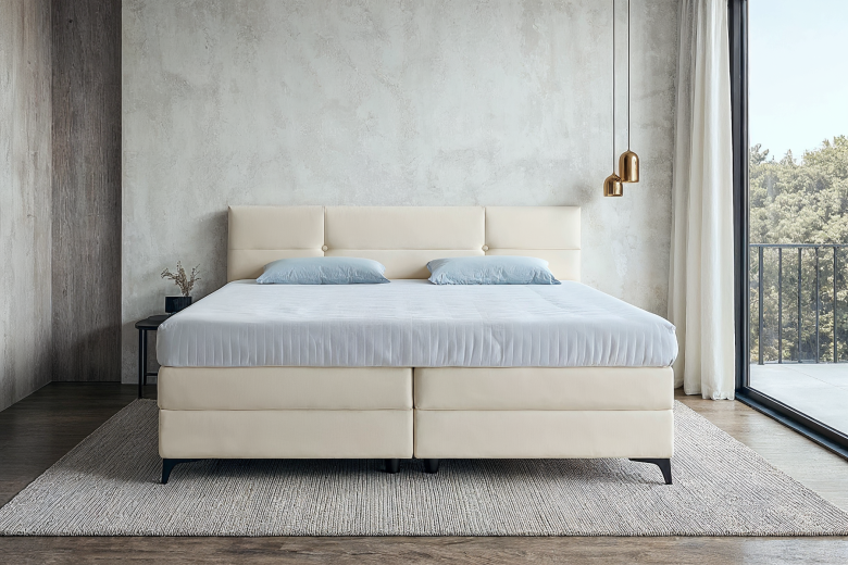 Boxspring bed 180x200 - Bonita (With storage box)