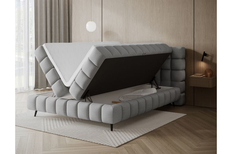 Boxspring bed 180x200 - Sabeno (Pull-out bed with storage box)