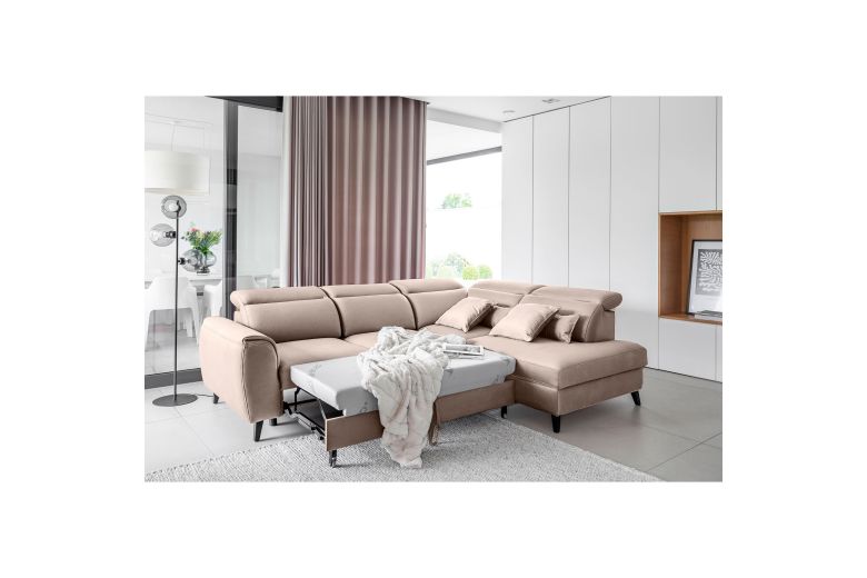 Corner sofa - Noble (Pull-out bed with storage box)