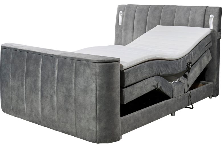Boxspring bed 180x200 - Dallas - includes motorized TV mount suitable for TVs up to 40 inches