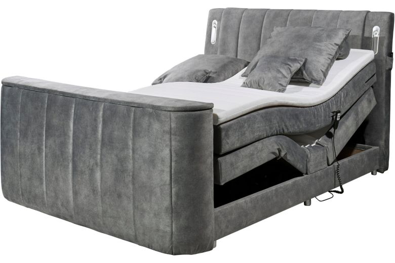 Boxspring bed 180x200 - Dallas - includes motorized TV mount suitable for TVs up to 40 inches