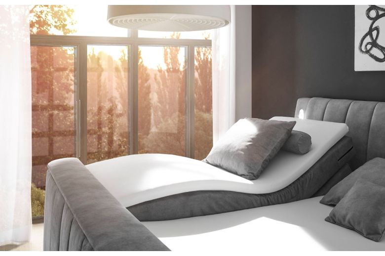 Boxspring bed 180x200 - Dallas - includes motorized TV mount suitable for TVs up to 40 inches