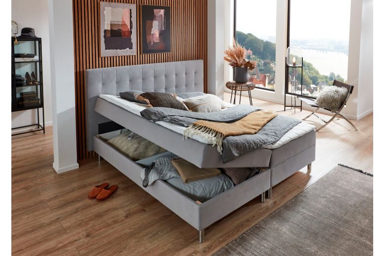 Boxspring bed 180x200 - Holly (With storage box)