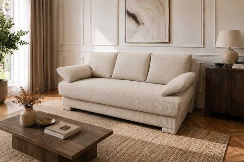 3 seat sofa - Dino (Pull-out bed with storage box)