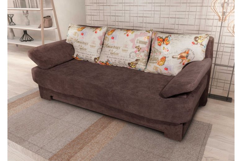 3-местный диван - Dino (grey) (Pаскладной с ящиком для белья)