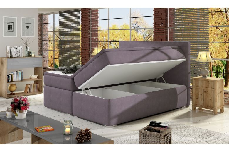Boxspring bed - Divalo (With storage box)
