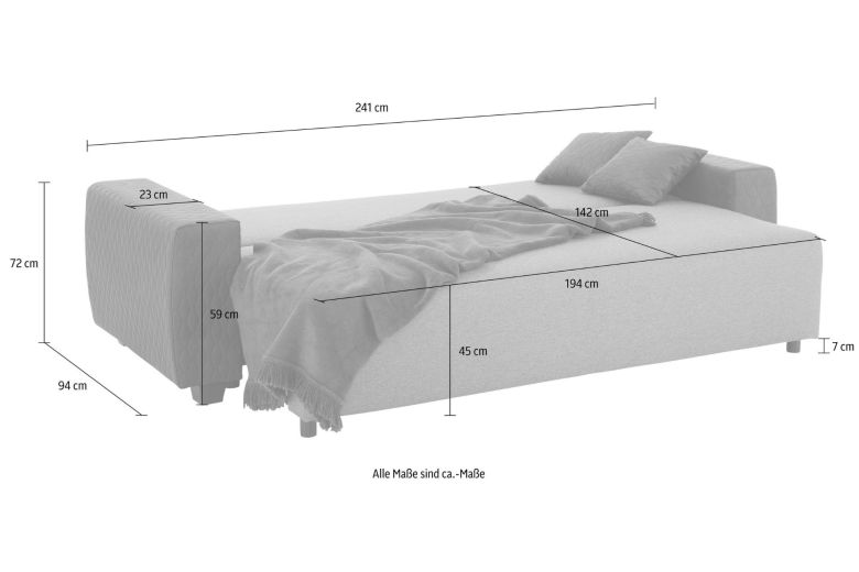 Sofa+bed - London (With storage box)