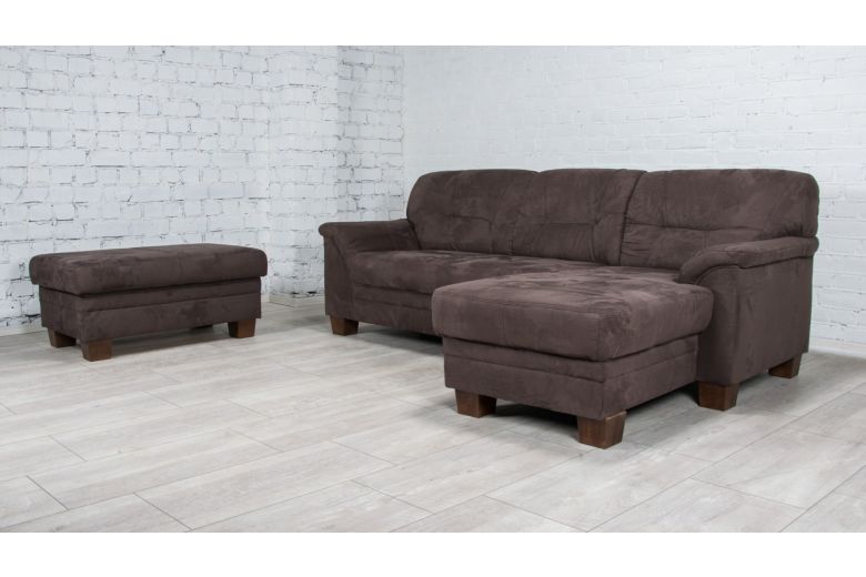 Corner sofa - Lorca with footstool (With storage box)