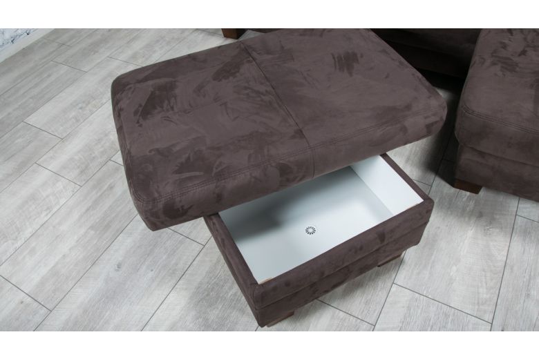 Corner sofa - Lorca with footstool (With storage box)