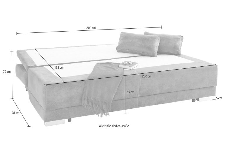 Sofa+bed - Sleep (Pull-out with storage box)