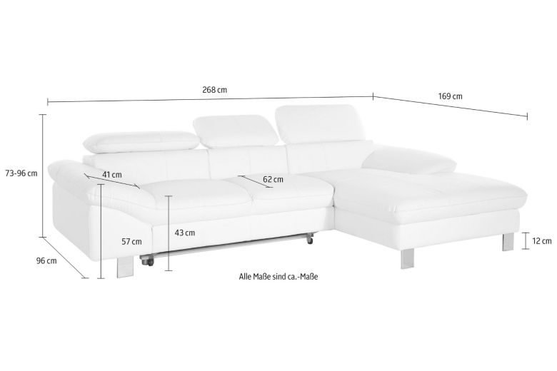 Leather corner sofa - Driver