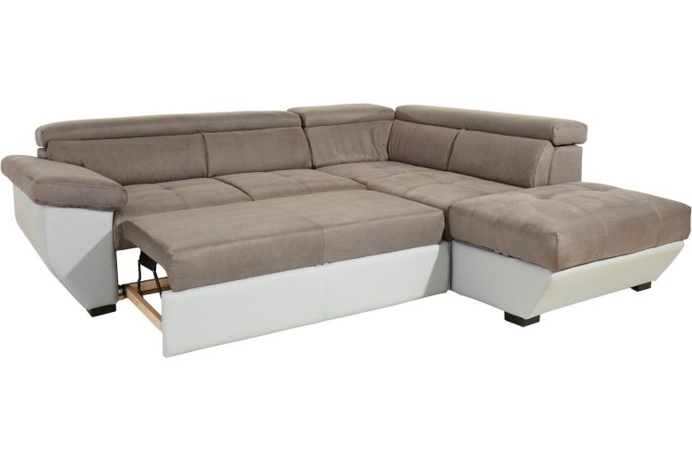 Corner sofa - Speedway ar pufu with footstool (Pull-out with storage box)