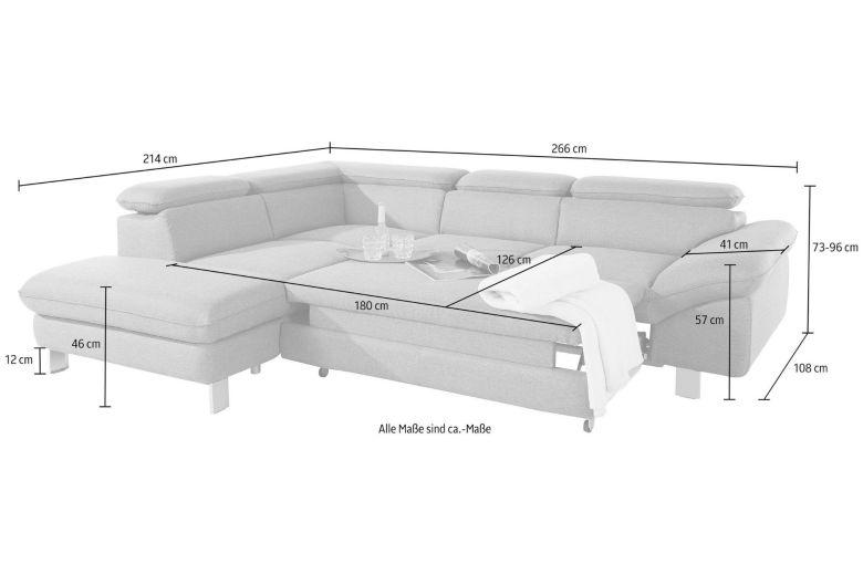 Corner sofa - Driver XL (Pull-out with storage box)