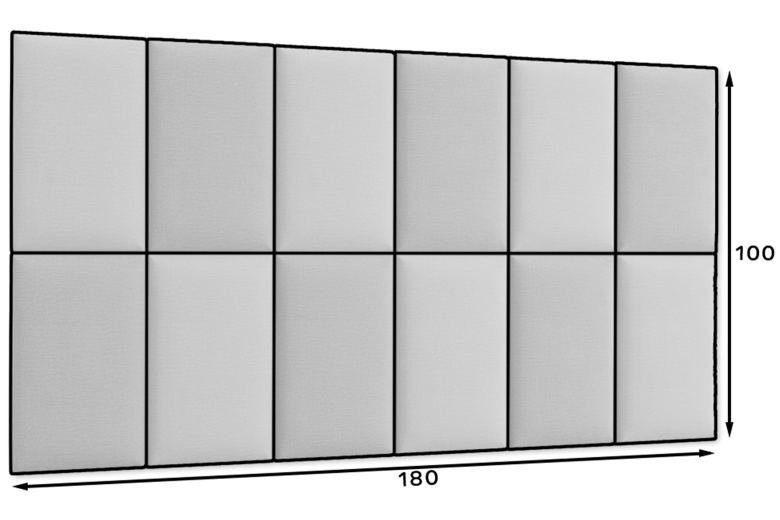 Обитая панель - Quadratta 180x100 upholstered panels set Обитая панель - Quadratta 180x100 upholstered panels set