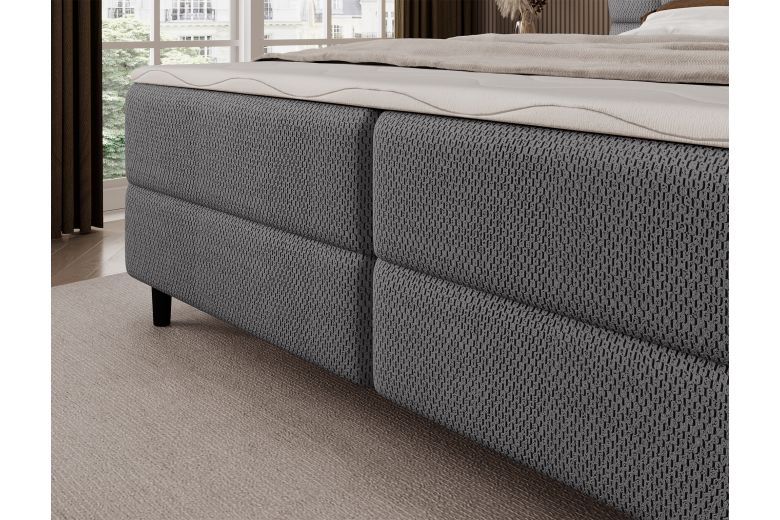 Boxspring bed 180x200 - Camma (Pull-out bed with storage box)