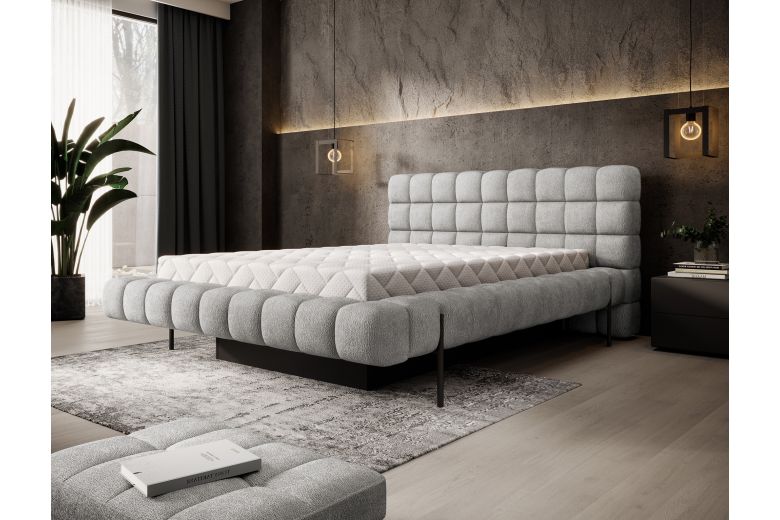 Kровать с обивкой 160x200 - Magentta (C ящиком для белья)