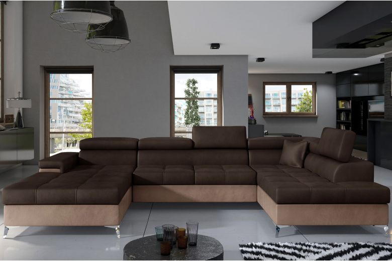 U shape sofa - Eduardo (Pull-out with storage box)