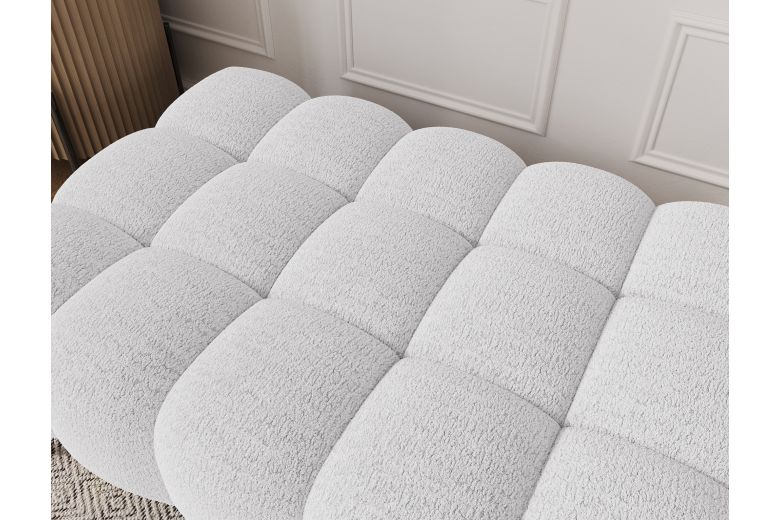 Footstool - Ferivo quilted pouffe on legs