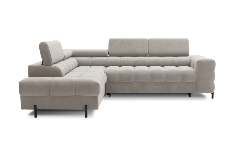 Corner sofa - Ferucce (Pull-out bed with storage box)