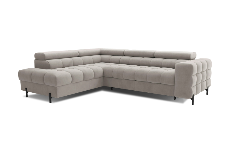 Corner sofa - Ferucce (Pull-out bed with storage box)