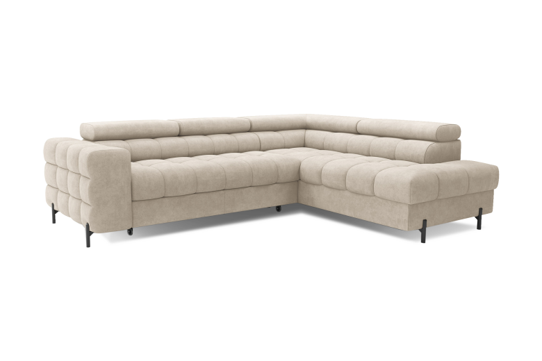 Corner sofa - Ferucce (Pull-out bed with storage box)