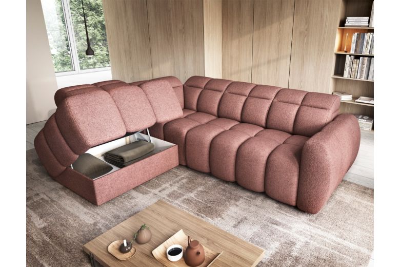 Corner sofa - Falconn (Pull-out bed with storage box)