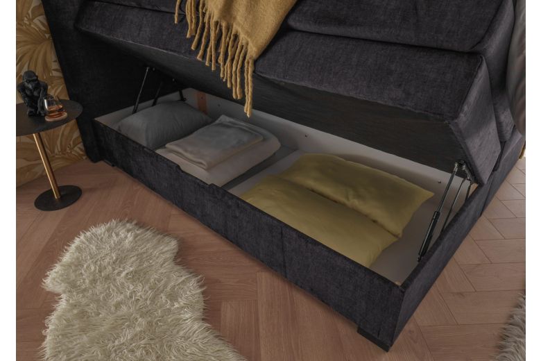 Boxspring bed 180x200 - Fanes (With storage box) Boxspring bed 180x200 - Fanes (With storage box)