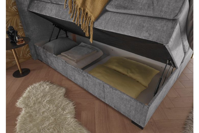 Boxspring bed 180x200 - Fanes (With storage box)