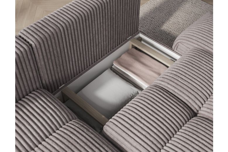 Угловой диван - Vittario (Pаскладной с ящиком для белья)