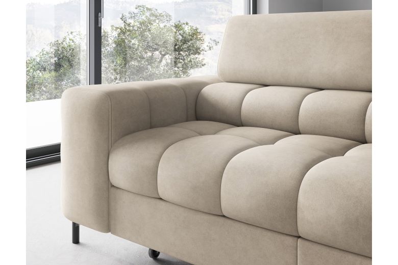 Corner sofa - Ferucce (Pull-out bed with storage box)