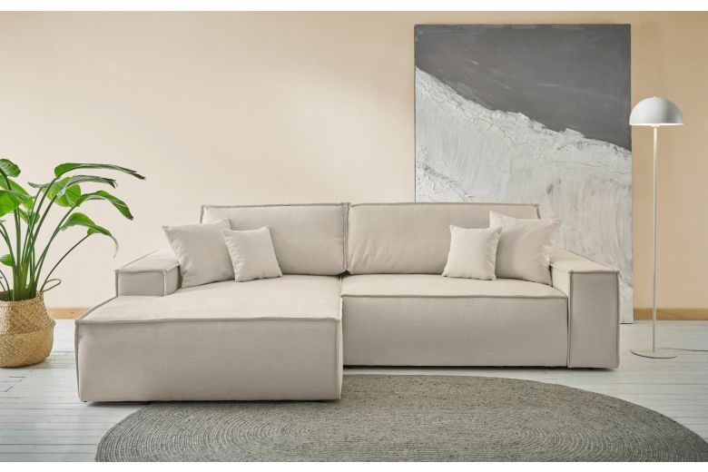 Γωνιακός καναπές - Sherwood (Συρόμενο με κουτί αποθήκευσης)