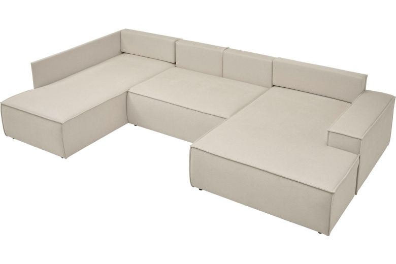 U shape sofa - Sherwood (Pull-out bed with storage box)