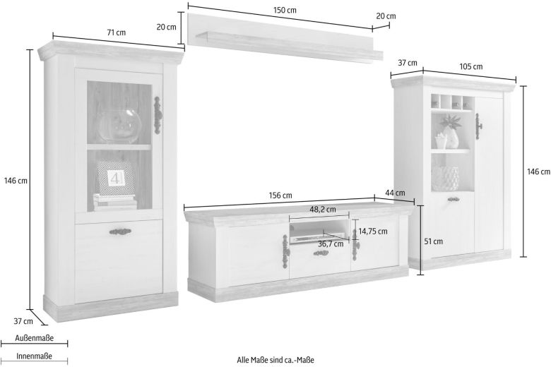 Wall unit - Florenz