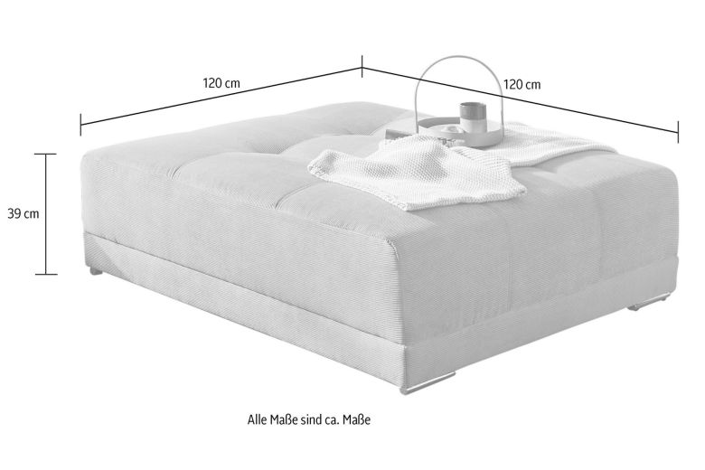 Bigsofa - Moldau with footstool