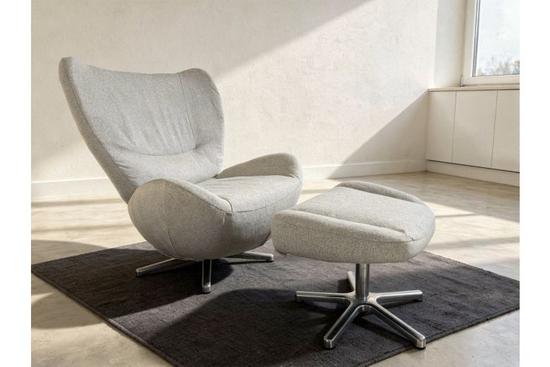 Chair - Tom Tailor with footstool