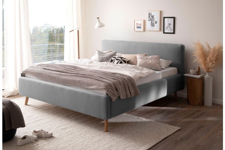 Upholstered bed 160x200 - Mattis with bed slat (With storage box)