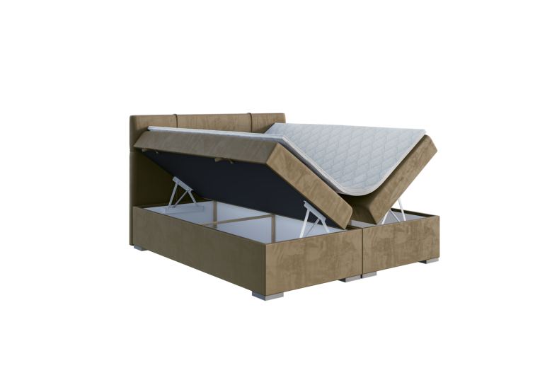 Boxspring bed 160x200 - Gaia (With storage box)